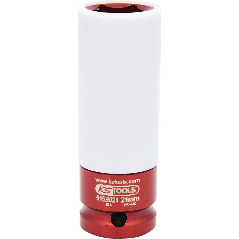 KS Tools 515.2021 Impact Sockets, Deep, 1/2-Inch, 21mm