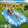 LanAqua Inflatable Tanning Pool, 2025 Large Tanning Pool Lounger Float