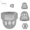 Acorn Nuts M20 DIN 1587 High Shape, Stainless Steel A2