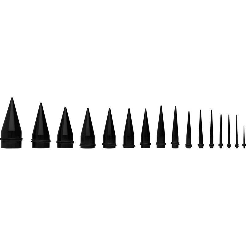 PIERCINGLINE Acrylic Stretcher | Black | Piercing Ear Expander |