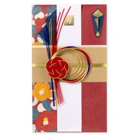 Iroha Publishing LSF-M-01 LAMPER Dress-up Series Ceremonial Bag, Gold Seal, Wedding, Japanese Pattern, TSUBAKI