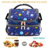 FlowFly Kids Double Decker Cooler Insulated Lunch Bag Large Tote