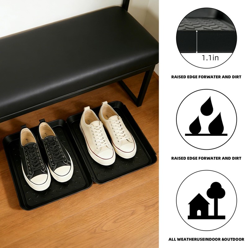 5Pcs Shoe Tray 14 x 11 Inch Waterproof Mat Wet