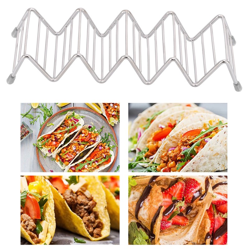 Taco Holder Innovative 304 Stainless Steel Pancake Stand Tray for
