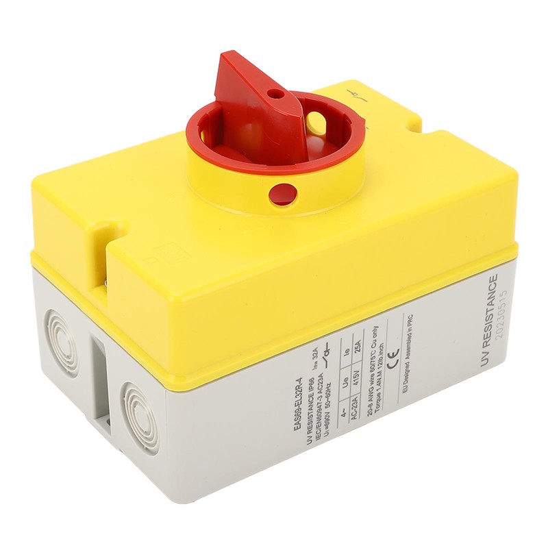 Solar Disconnect Switch 4P 415V 25A PV Isolator Switch IP66