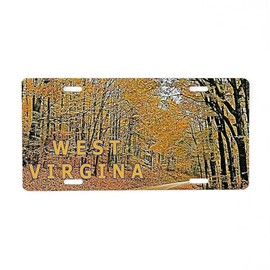 CafePress West Virginia Aluminum License Plate, Front License Plate, Vanity Tag
