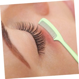 WOONEKY 100pcs Comb for Makeup Brush Eyebrows Repair Tool Detangling Brush for Wispy Lashes Random Color