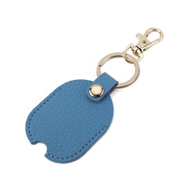 Gosknor Leather Case for Car Keys, Replacement for Broken Car Key Loop with Iron Key Ring, Protection for Car Keys, Car House Key Holder for Men and Women (Blue), As shown in the picture