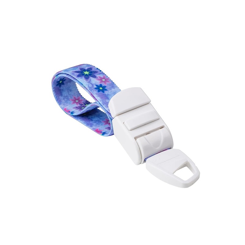 ROLSELEY Medical Tourniquet with VIOLET BLUE FLORAL LAVENDER Pattern with