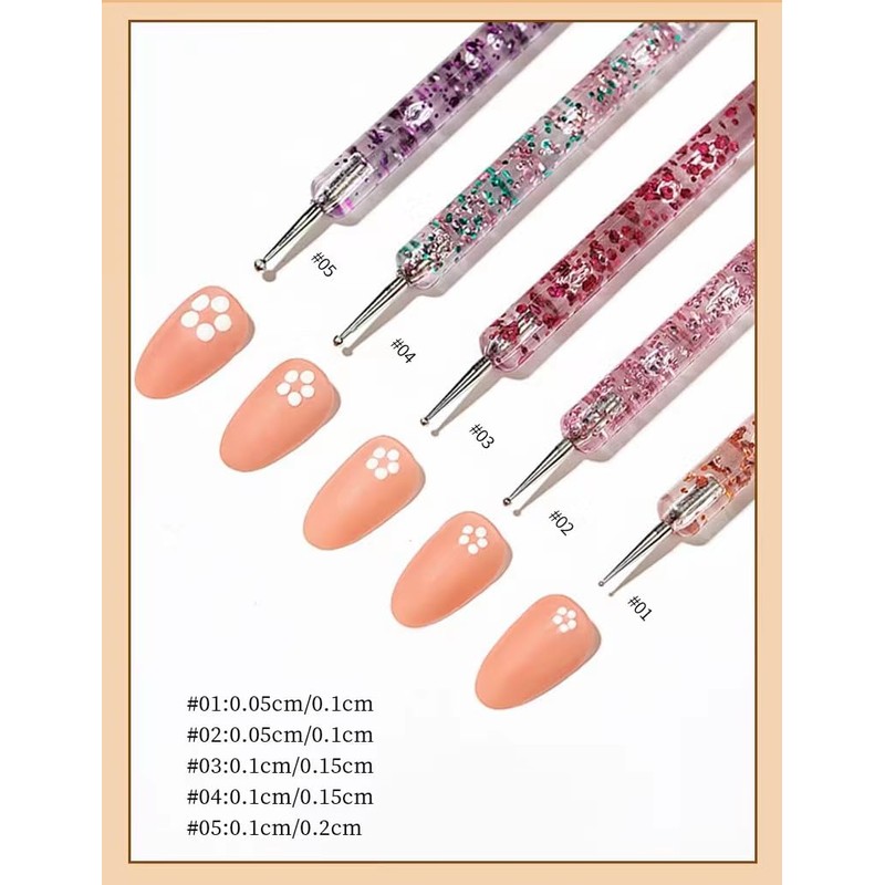 Nail Art Brushes Set, 20pcs Nail Design Painting Brushes, Professional