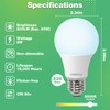 DEGNJU 36 Pack A19 LED Light Bulbs 60W Equivalent, Daylight
