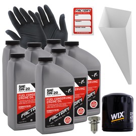 Factory Racing Parts Oil Change Kit Compatible with Chrysler 300 5.7L 2005-2007 5W-20 Full Synthetic Oil - 7 Quarts