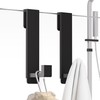 PMMASTO Shower Door Hooks, (7.5 Inch) Extended Over Door Hooks