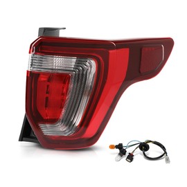 Rear Tail Light Brake Lamp Assembly, Fit Ford Explorer 2016 2017 2018 2019, W/Wiring Harness and Bulbs, Right Side, Clear & Red Lens Luces Traseras, Faros Traseros