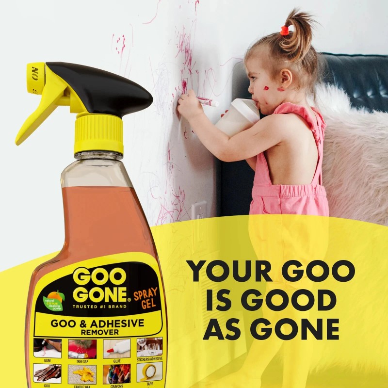 Goo Gone Original Spray Gel Adhesive Remover, Orange Citrus Scent-