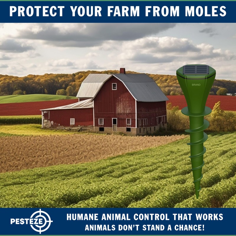 2 Pack PESTEZE Reusable Solar Mole, Snake, Gopher, Vole, Chipmunk,