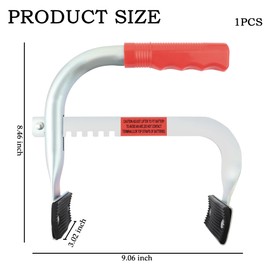 Heavy Duty Battery Carrier,Ergonomic&Adjustable 4.5 to 7.5 Inch Battery Hold Down Kit,Car Battery Carrier Tool with Rubberized Non-Slip Mounting Feet for Battery Holdling
