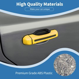 PDKLIN for Jeep JL Tailgate Door Handle Cover Trim Fit for Jeep Wrangler JL JLU 2018 up 2DR Yellow Exterior Accessories 3pcs