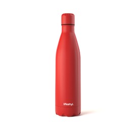 Lifestyl Stainless Steel Water Bottle | 24 Hrs Cold & 12 Hrs Hot| Thermoshield Technology Vacuum Insulated Metal Water Bottles, Leak-Proof Drinks Bottle for Gym (Red, 750 ml)