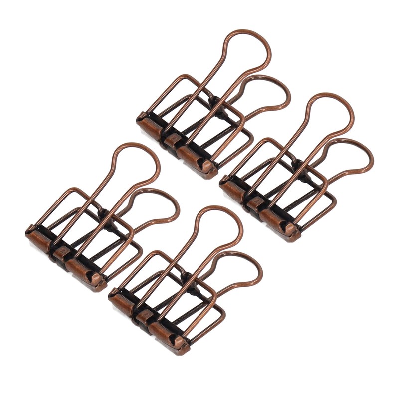 80Pcs Hollow Binder Clips 0.7in Sturdy Metal Hollow Out Strong