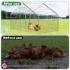 2 PCS 6.6x13 Ft Chicken Coop Covers with 10 Pcs