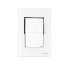 SANELEC 4475 Placa con Doble Apagador Venecia