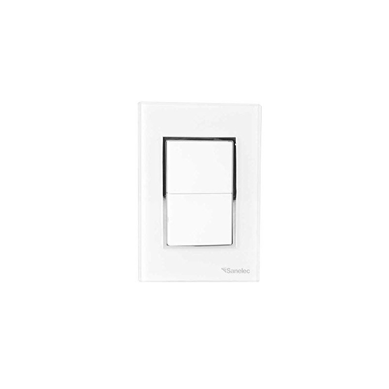 SANELEC 4475 Placa con Doble Apagador Venecia