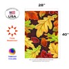 Toland Home Garden - Bandera Decorativa de Hojas (28 x