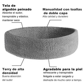 Bandas para El Cabello Deportivas, Bandas Deportivas para Cabeza, 4 Pack Hombres y Mujeres Cabeza de Elástica Banda para El Sudor y Deportes para Correr, Yoga, Ciclismo, Cardio, Ejercicio De Gimnasio