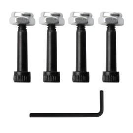 WFCYX 4 Set Replacement 74072 Auger Motor Shaft Nut & Bolt, Fit for Traeger, Pit Boss, Z-Grills, Rec Tec and Most Wood Pellet Grills & AC Pellet Grill Shaft Nut & Bolt of Auger Motor