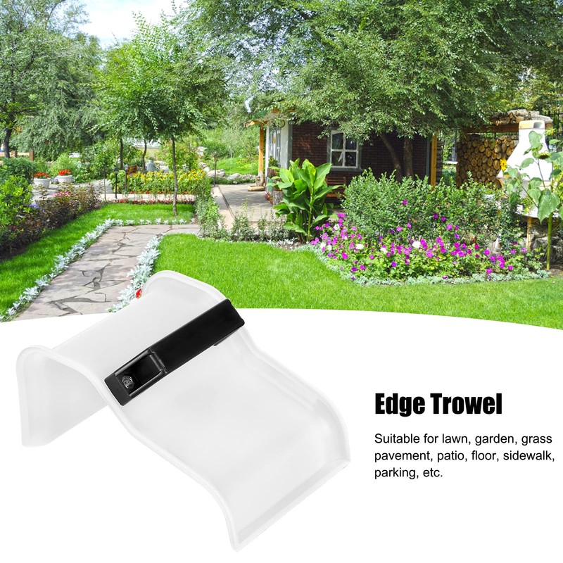 aqxreight Concrete Trowel Tools, Plastic Concrete Curb Trowel with Handle