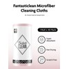 Fantasticlean Microfibre Cleaning Cloth Roll with 40 Pieces, Tear-Off Cleaning