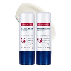 2PCS Lip Balm Stick - Lip Repair Cream for Dry Cracked Lips - Langanhaltende feuchtigkeitsspendende Lippenpflege Intensive Lip Repair for Cracked - Natürlicher Lippenschutz - Geschenke für Frauen Mädc