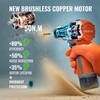 50N.m Brushless Cordless Drill, 4-Function Electric Drill with 36 pcs