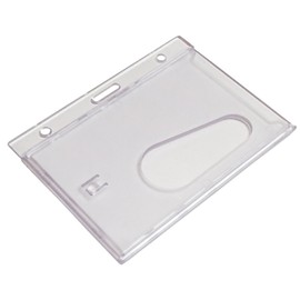 Customcard ltd Clear Enclosed ID Card Badge Holder Pack of 1,F2-VH39-SB5A