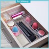 12 PCS Clear Plastic Drawer Organizer Set, 4 Sizes Makeup