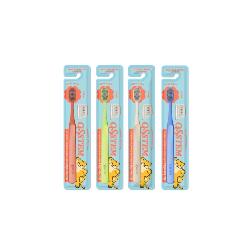 Osstem Dental Set 4:4 (4 toothpastes + 4 toothbrushes) /
