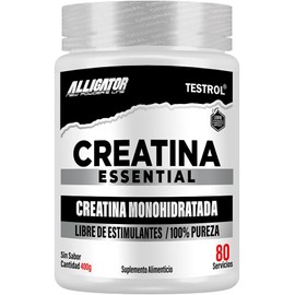 Testrol Creatina Essential en Polvo Creatina Monohidratada Apoyo a Potencia, Resistencia y Recuperación 80 Servicios