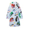 NautySaurs Boys Soft Warm Hooded Flannel Fleece Bathrobe for Kids,
