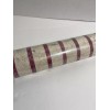 Imperial Prepasted Wallpaper Burgandy stripe marble pattern Double Roll