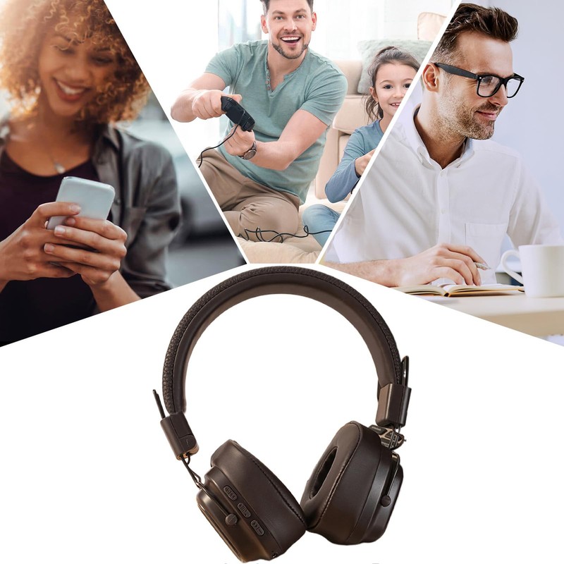 Headphones Wireless | Head-Mounted Headset,Vintage Heavy Bass Headphones for Women