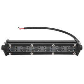 Barra de luz LED de 18w de una fila, ultradelgada de 8 pulgadas, IP67, tira de luz de trabajo impermeable para automóvil con accesorio de lente para vehículos todoterreno, barcos, motocicletas