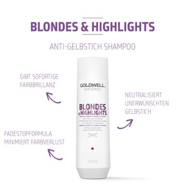 Goldwell Dualsenses Blondes & Highlights Anti-Yellowing Shampoo for Blonde and Highlighted Hair 250ml