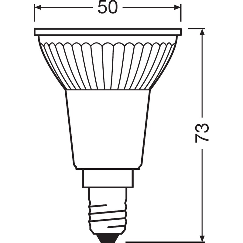 OSRAM Dimmable PAR16 LED Reflector Lamp with E14 Socket, Warm