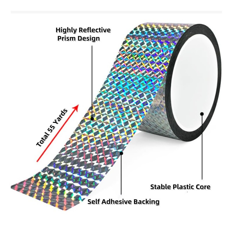 Self-Adhesive Holographic Reflective Tape Prism Tape Holographic Reflective Tape for