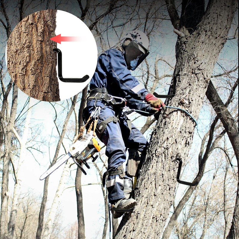 GBACHOOSE 12 Pack Screw in Tree Steps for Hunting 5
