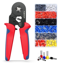 Crimping Pliers Wire End Ferrules Set – Tubtap® Wire End Ferrule Pliers Crimping Pliers with 1200 Pieces Wire End Ferrules Tool Kit for 0.25-10 mm² (AWG 23-7), Crimp Pliers, Crimping Pliers