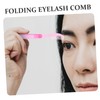 Ipetboom 2-in-1 Eyelash Brush Brow Comb Folding Mascara Separator Compact