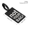 MECCANIXITY Luggage Tag, PVC Identifier Card Holder Label, Not Your