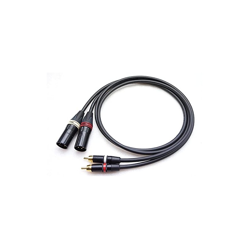 MOGAMI 2534 XLR (Male) to RCA 2 Pair Cable (1m)